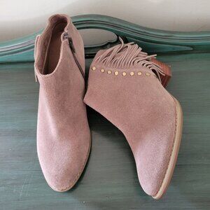 Vionic 6.5 Tan Suede Leather Booties FAROS Ankle Boots‎ Western